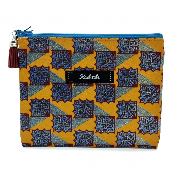 Clutch Cosmetic Bag - Sanaa (Art) - Cinnamon and Clove