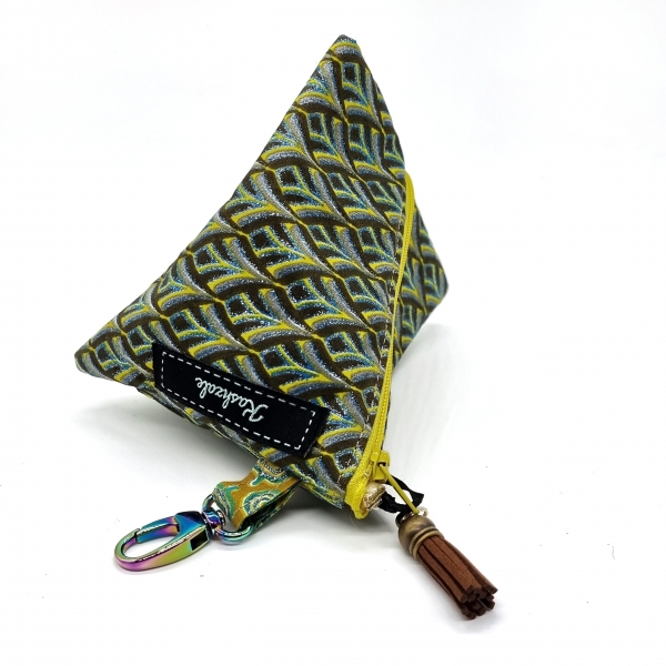 Mini Cosmetic Purse - Manyoya (Feather) - Cinnamon and Clove