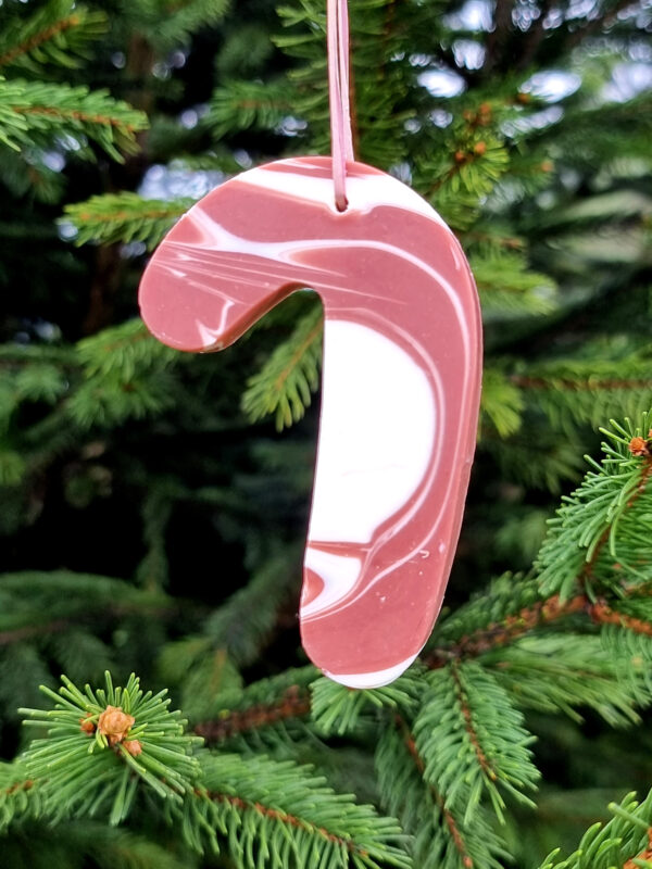 Christmas Ornament Handmade Soap in Candy Cane Shape