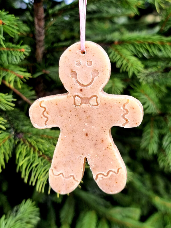 Christmas Ornament Handmade Soap in Gingerbread Man Shape