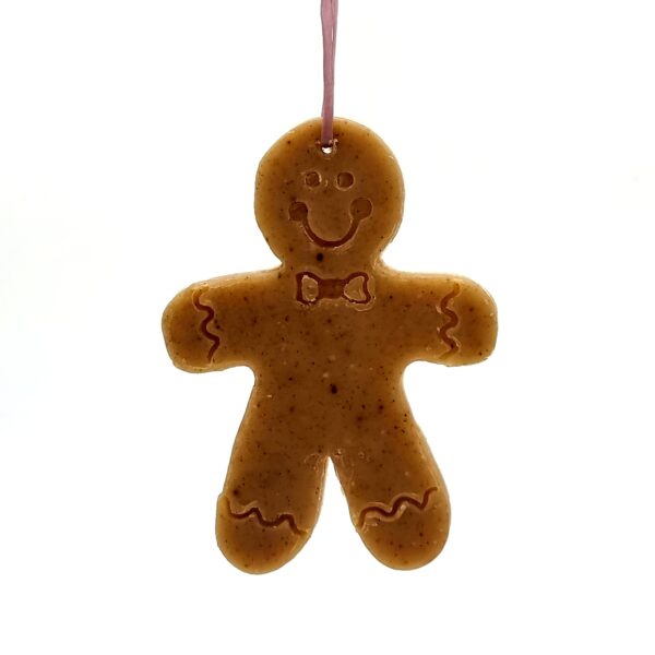 Christmas Ornament Handmade Soap in Gingerbread Man Shape